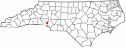 Location of Mount Holly, North Carolina